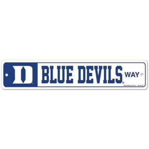 Duke Blue Devils Street Sign - 3.75" x 19" - Picture 1 of 1