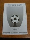28/10/1989 Hotpoint V Brampton [Huntingdonshire Cup] . Free Postage On All Uk Or