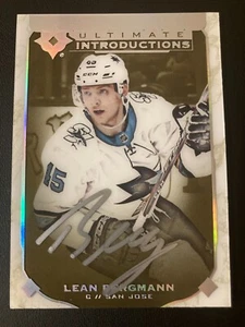 2019-20 Upper Deck Ultimate Introductions Gold Autograph Rookie RC Lean Bergmann - Bild 1 von 2
