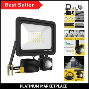 Super Bright 5000LM Flood Light with PIR Sensor - Ideal for Gardens & Garages - Picture 1 of 9