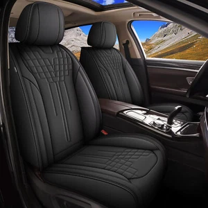 Car 2-Seat Covers For Toyota Tacoma 2016-2026 Front Row PU Leather Protector Pad - Picture 1 of 5