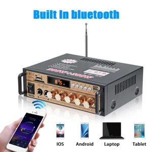 Bluetooth Digital Verstärker Stereo Audio Empfänger Amplifier USB Music Player - Bild 1 von 24