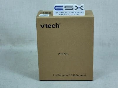 VTECH - ErisTerminal SIP Desktop Phone and Accessories VSP726 NEW OPEN BOX - Image 1 of 4