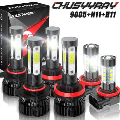 Kit combinado de faros LED 6000K para Toyota Venza 2009-2016 + luces antiniebla 6x bombillas Foto 1 de 4