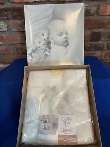 NUOVA coperta culla Chatham bambino vintage MADRE OCA 36X50 NUOVA CON SCATOLA ORIGINALE anni 60 - Foto 1 di 20