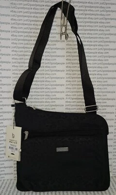 Baggallini HP Bagg MM Crossbody Bag Black Cheetah Leopard Water Resistant NWT!!! - Image 1 of 4