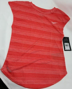 Girls Size 6X Active Top sleeveless Red pink shirt B573 Stripes Summer shirt - Picture 1 of 3