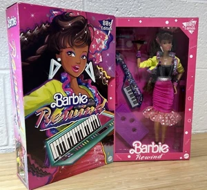 Barbie Rewind 80s Edition Girls Night Out Brunette Steffie Rockers Doll 2021 NEW - Picture 1 of 12