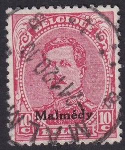 I. WK Belgien Malmedy Mi.Nr. 4 A III gestempelt Befund BPP Mi.Wert 280 € (954) - Bild 1 von 4