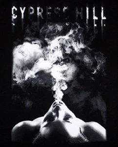 CYPRESS HILL SMOKE LOGO MUSIC BAND USA IMPORT COTTON SHORT SLEEVE T-SHIRT BLACK - Picture 1 of 2
