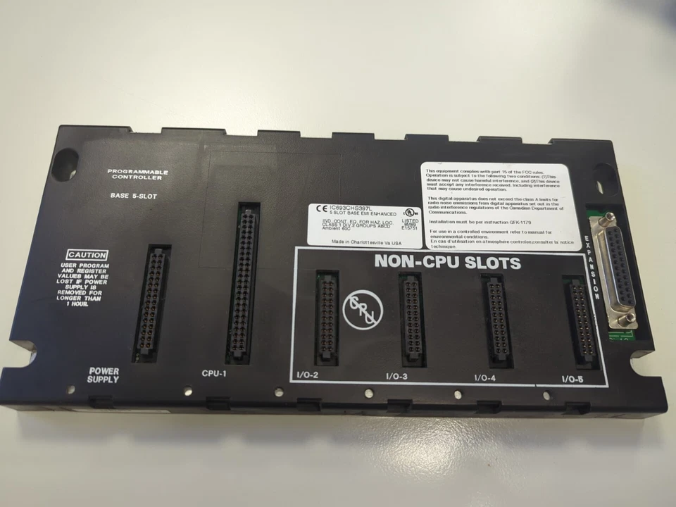 IC693CHS397 5 Slot Base 90-30 GE Fanuc - Photo 1/1