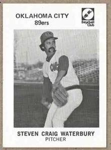 Tarjeta de Waterbury de Oklahoma City 89ers 1978 - número de montaje - envío gratuito - Imagen 1 de 2