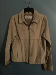 Wilson Leather Jacket Maxima Size L Beige Color Excellent Condition See Photos - Picture 1 of 3