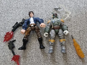 Star Wars Han Solo and Boba Fett-  HASBRO - SUPER HERO MASHERS - Picture 1 of 1