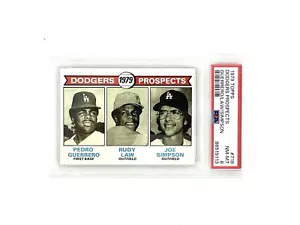 1979 Topps Prospects #719 Pedro Guerrero Rudy Law Joe Simpson RC PSA 8 Slabbed - Picture 1 of 2