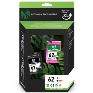 #62XL Black Color Ink Cartridges Pack For HP 62 Envy 5660 7640 OfficeJet 5740 - Picture 1 of 13