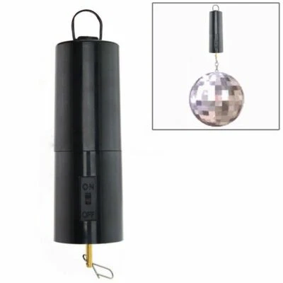 Rotating Hanging Mirror Ball Motor Spin Battery Turning Disco Party Wedding USA - Image 1 of 4