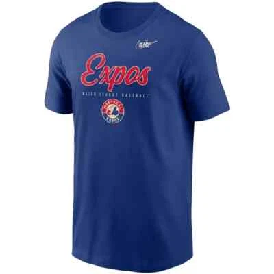 Montreal Expos Nike Cooperstown Collection Wordmark Script T-Shirt Men MLB Retro - Image 1 of 3