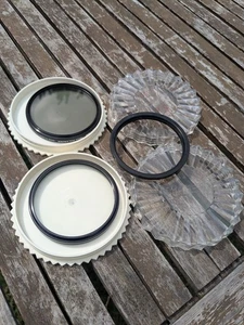 2x Tiffen 72mm Haze-1 &Polarizer clear filter for Canon Nikon Pentax Sigma lens - Picture 1 of 7