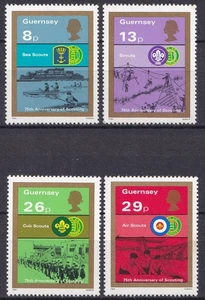 Guernsey 1982 Pfadfinderbewegung kompl. Satz postfr. - Bild 1 von 1