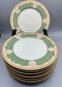 BLACK KNIGHT LOUIS XIV PORCELAIN SALAD PLATES - 10 - Picture 1 of 7