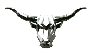 1Pc Custom Texas Longhorn Emblem 3D Sticker Decals Badge Chrome - Picture 1 of 5