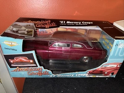 ERTL American Muscle 1951 Mercury Coupe American Graffiti Movie 1:18 Model Car - Image 1 of 4