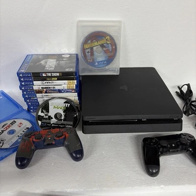 Sony PlayStation 4 500GB Console Bundle w/ Games 2 Remotes - Image 1 of 4