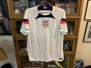 Fußballtrikot USA WM 2022 NIKE DriFit weiß PATCHED Gr. XL - cool - Bild 1 von 13