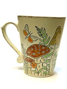 Alice Mushroom Ceramic Stoneware Mug Spectrum Designz 17oz Coffee Butterflies - Picture 1 of 4