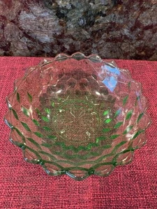 Jeanette Depression Era Green Cubist Dessert Bowl Pointed Rim 1929-1933 - Picture 1 of 5