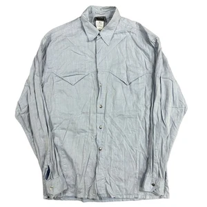 Versace Jeans Couture Shirt Long Sleeve Button Down Made In Italy Blue Mens XL - Picture 1 of 8