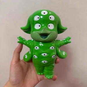Figura Sofubi Vinilo Verde T-BASE BAIMU KAIJU Ojos Shigeru Mizuki Modelo H18CM/7 pulgadas - Imagen 1 de 3