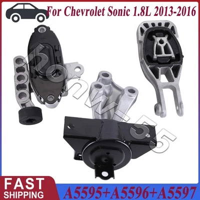 3X Engine Motor Mounts Automatic Trans for Chevrolet Sonic 2013 2014 2015-2016 - Imagem 1 de 4
