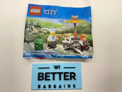 NOVO Selado LEGO City 30356 Carrinho de Cachorro-Quente Polybag APOSENTADO  - Imagem 1 de 4