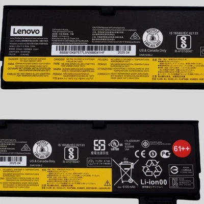 Batería Original 72Wh 01AV492 para Lenovo ThinkPad T480 T470 T570 T580 01AV427 NUEVA Foto 1 de 4