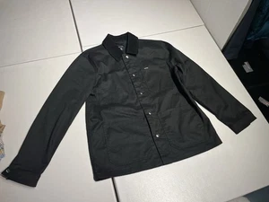 Brixton Jacket Men’s Small Black Field Chore Barn Button Coat Cotton Polyester - Picture 1 of 8