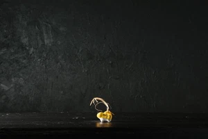 Japanese Pottery Doll Vintage Ornament TORA Antique Sculpture/H0.8"/KIQ21/20 - Picture 1 of 11