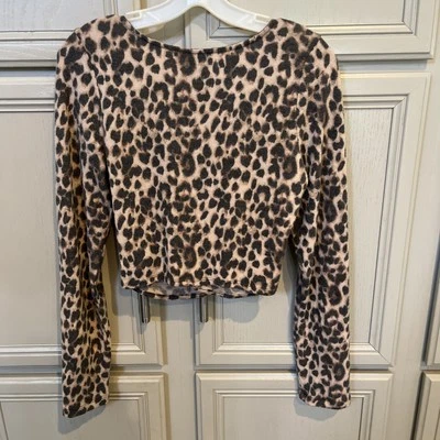 Blusa feminina de malha com estampa de animais manga comprida Victoria's Secret, grande - Imagem 1 de 4