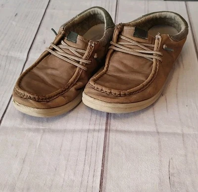 Hey Dude Paul Nut Leather Shoes Men's 8M Loafers Boat Shoes - Image 1 of 4