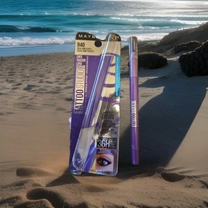 Maybelline-Tattoo Studio-#940 Rich Amethyst-Eyeliner-Waterproof-NOT SEALED!!! - Picture 1 of 7