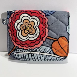 Vera Bradley Tropical Evening Small Wallet CUTE No Key Ring EUC - Picture 1 of 4