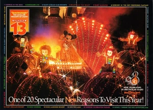 1992 Walt Disney World: 20 Year Anniversary 2-Page Print Ad SpectroMagic Parade - Picture 1 of 4