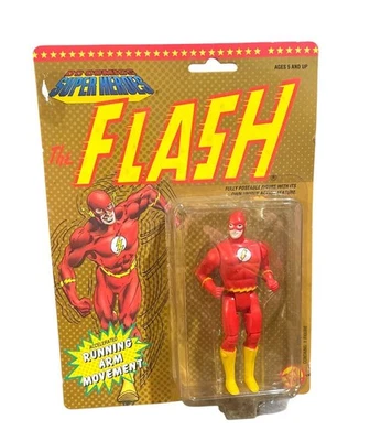 FIGURA DE ACCIÓN FLASH 1990 coleccionable retirada Toybiz DC Comics Super Heroes nueva en caja Foto 1 de 4