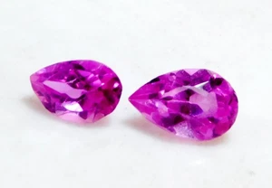 Natural 0.70 Cts Pink Sapphire Pear Cut Loose Gemstone R2526 - Picture 1 of 4