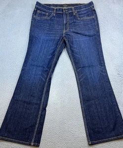 Cody James Brand Jeans Men 38x33 Blue Duke Relaxed Boot Cut Stretch Thick Stitch - Picture 1 of 12