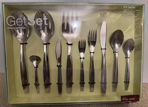 Get Set Urban Settings 45-Piece 18/10 Flatware Set Stainless Steel - Picture 1 of 4