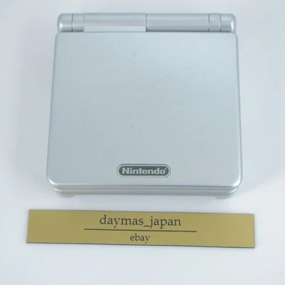 【Excellent】Nintendo GameBoy Advance SP Platinum Silver Console Only #Ret0830/11 - Image 1 of 4