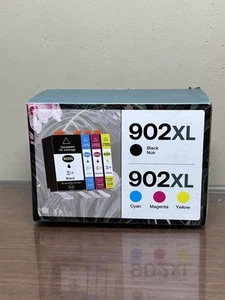 4 Pack Compatible Replacement for HP 902 XL Ink Cartridge BK/C/M/Y High Yield - Picture 1 of 9