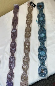 Raj By Anthropologie Boho Hippie Beaded Tie Belts (3) (Read Description) - Picture 1 of 10